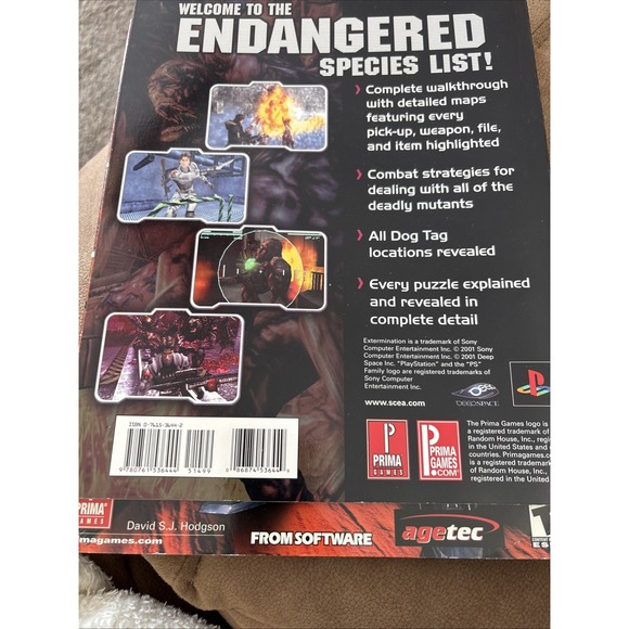 Extermination Official Strategy Guide Book PlayStation 2 PS2 Prima 2001 - Picture 2 of 2